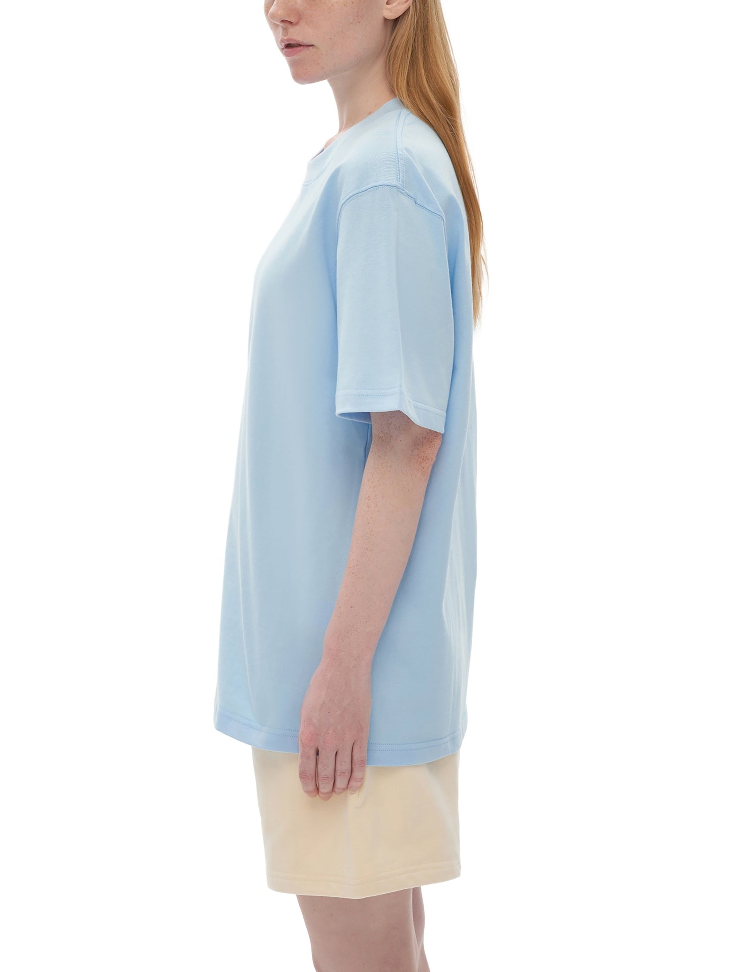 Heavyweight Drop Shoulder Cotton T-Shirt — A350 Taxiing at SFO