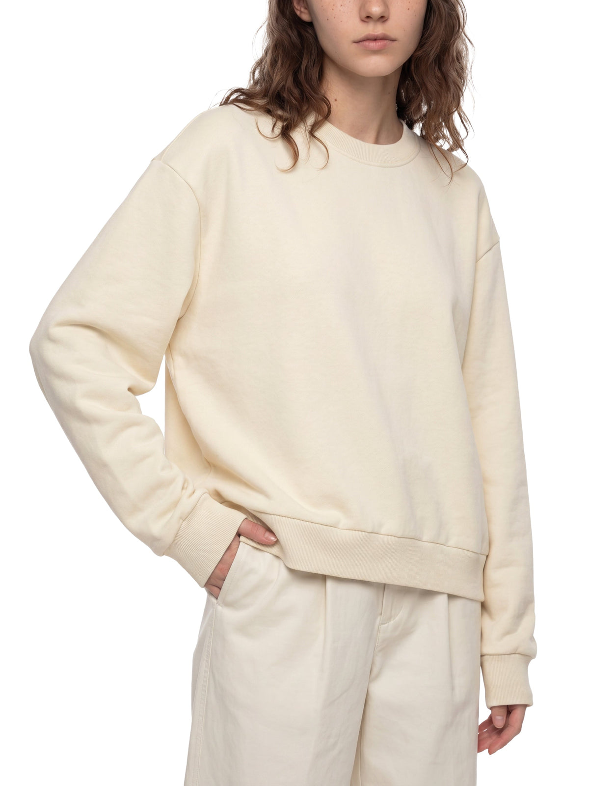 Bay Area Boxy Fleece Crewneck Sweatshirt