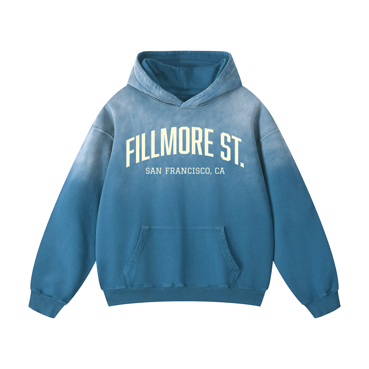 Fillmore Street SF Heavyweight Sunfade Oversized Hoodie