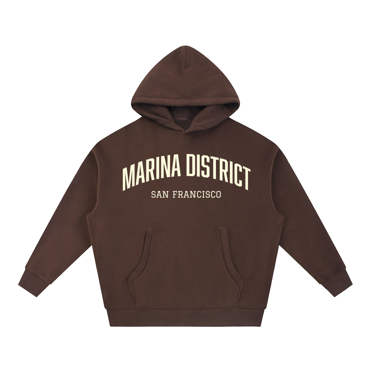 Marina District SF Essential Oversized Boxy Fit Fleece Hoodie
