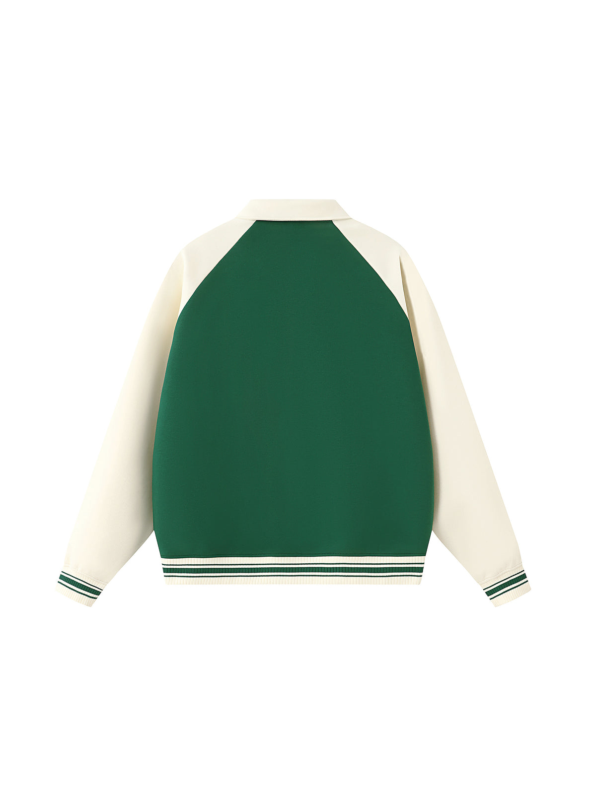Bay Area Contrast Raglan Sleeve Baseball Jacket