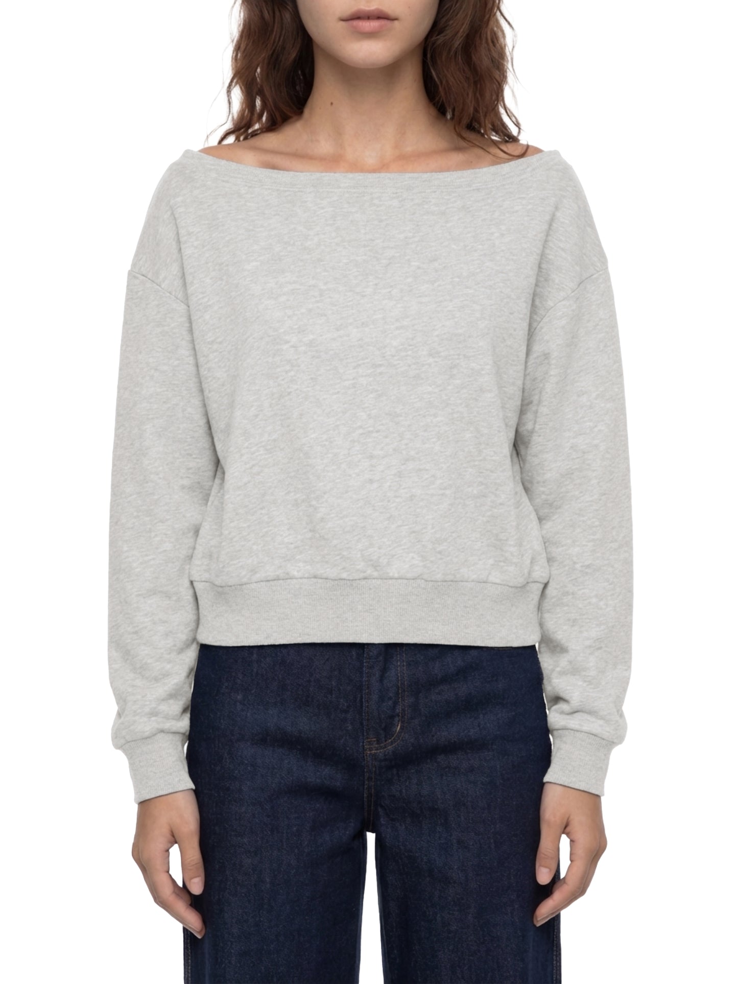 Women’s Off-Shoulder Sweatshirt — SFO Reverse Ops Landing
